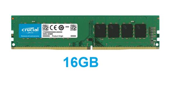 Crucial 16GB DDR4 3200MHz CL22 DIMM PC Desktop Arbeitsspeicher RAM Modul